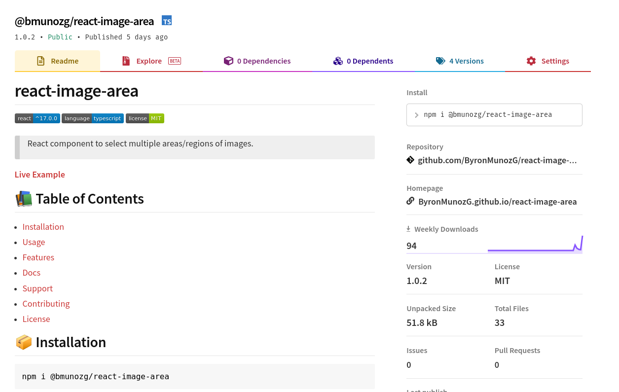 react-image-area component